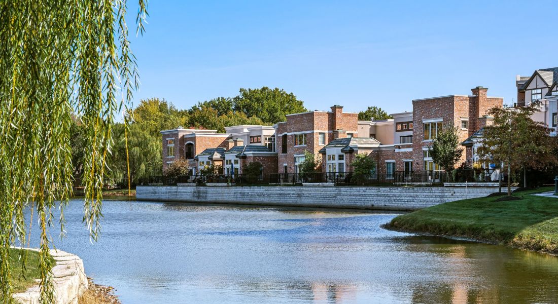Mission 106 Luxury Apartments view of Mission Farms Pond